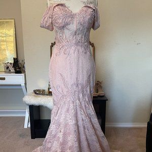 Pink Prom Dress Size 12 Mermaid Dress